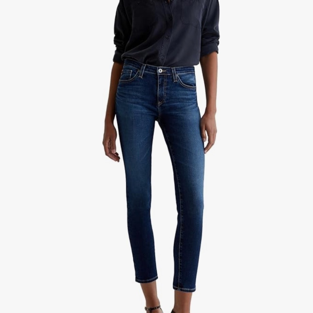 AG Prima Ankle Jeans | Size 28 | Medium Wash | Excellent Preloved Condition - Picture 1 of 8